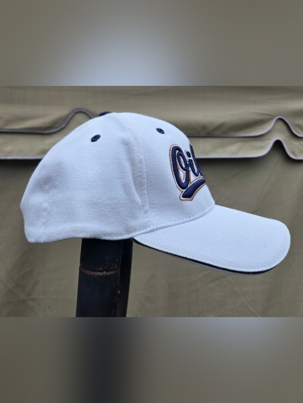 Edmonton Oilers White Script Baseball Cap - Picture 4 of 7